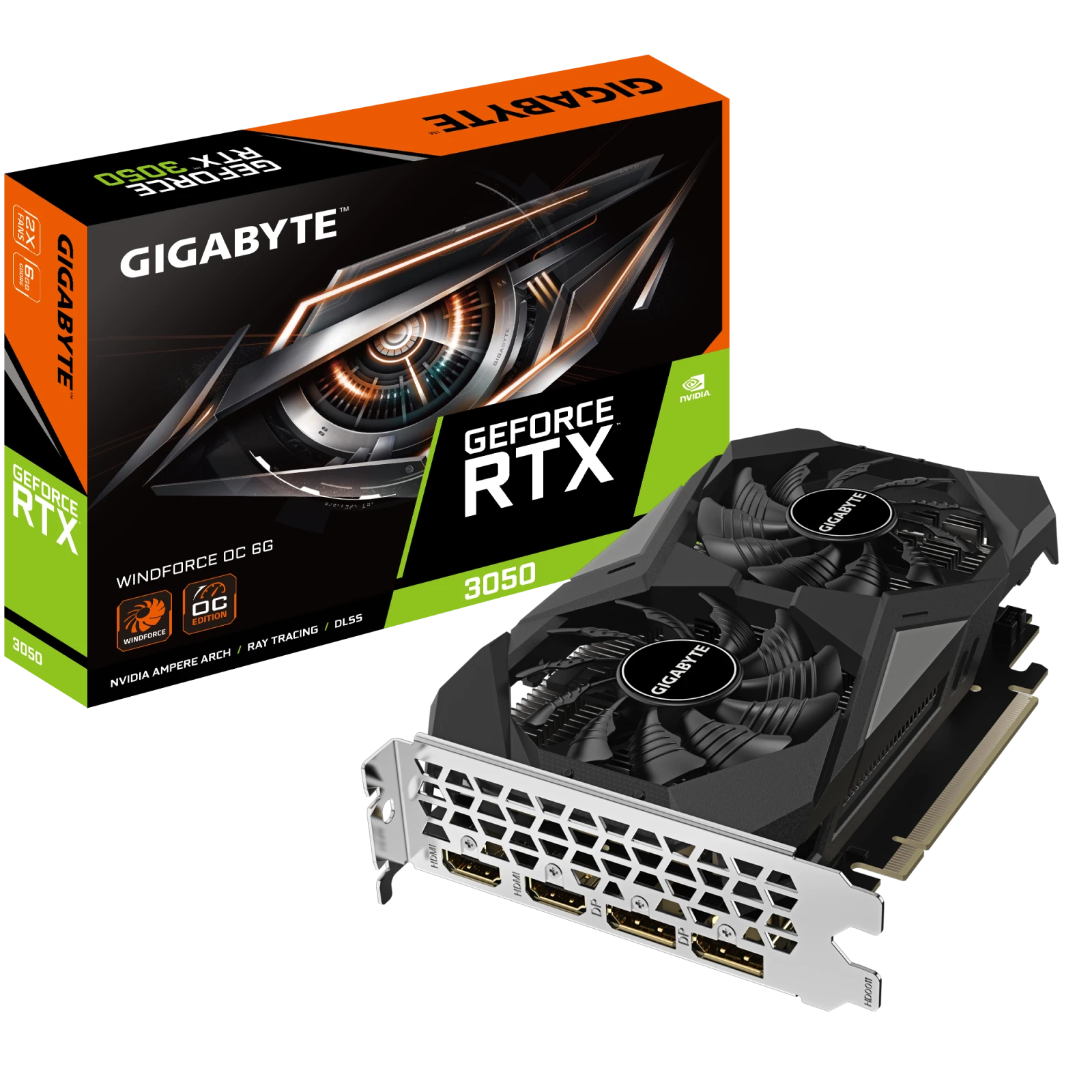 Gigabyte GeForce RTX 3050 WINDFORCE OC 6G